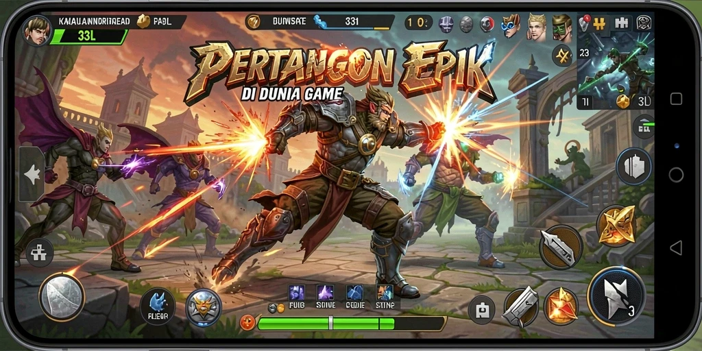 Tampilan gameplay 33L yang menegangkan saat pertarungan berlangsung.