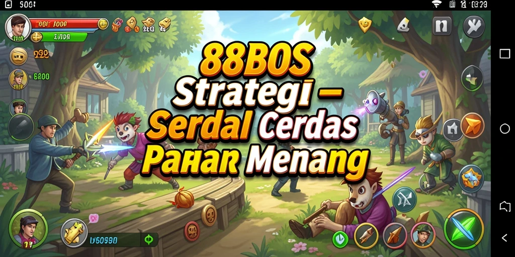 Tampilan gameplay mendebarkan dalam 88BOS strategi.
