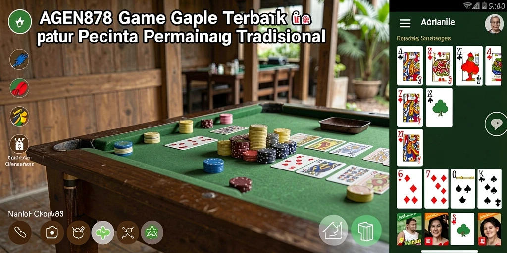 Tampilan gameplay seru dari AGEN878 dalam permainan Gaple.