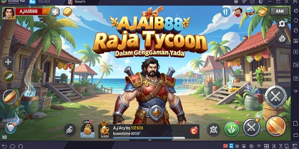 Screenshot gameplay AJAIB88 menampilkan keseruan membangun kerajaan bisnis.