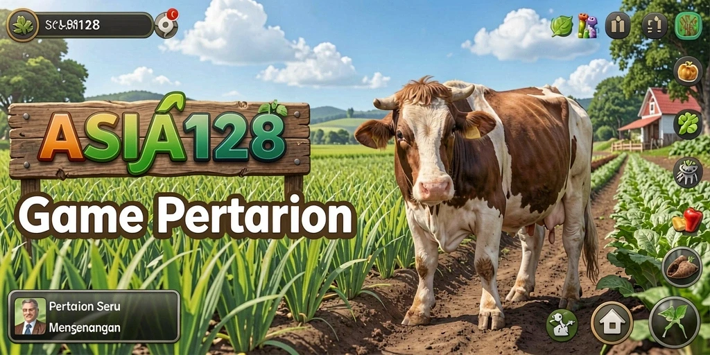 Tampilan gameplay <strong>ASIA128</strong> dengan pengalaman bertani yang realistis dan menyenangkan.