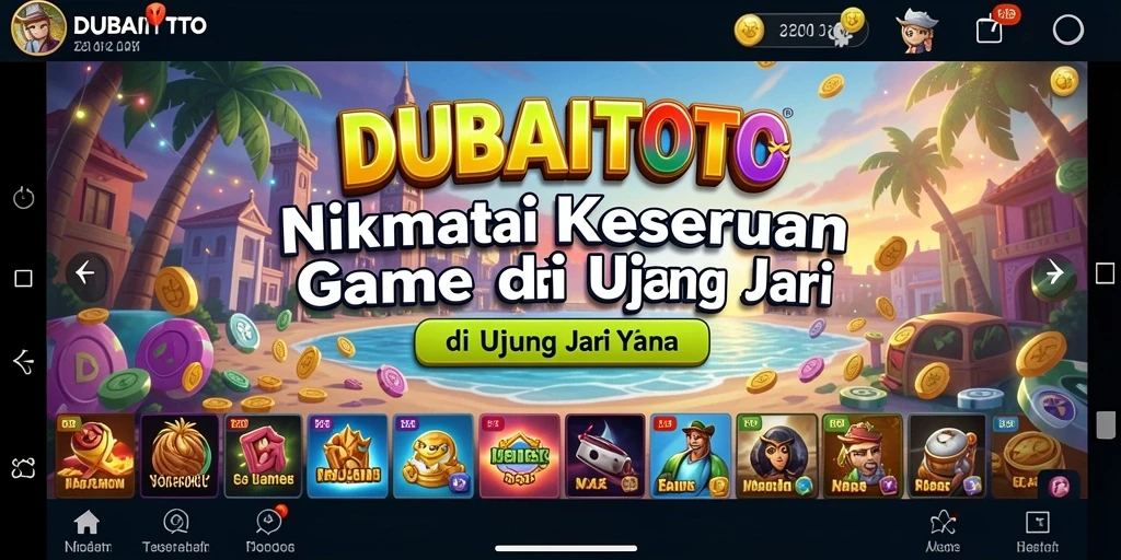 Gameplay DUBAITOTO menampilkan momen seru dan interaksi sederhana.