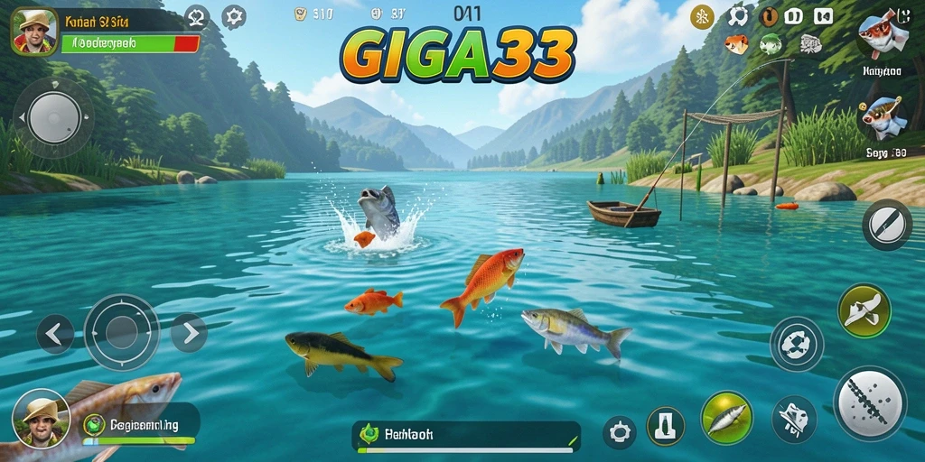 Tangkapan besar dalam permainan GIGA33 dengan fitur memancing yang mendebarkan.