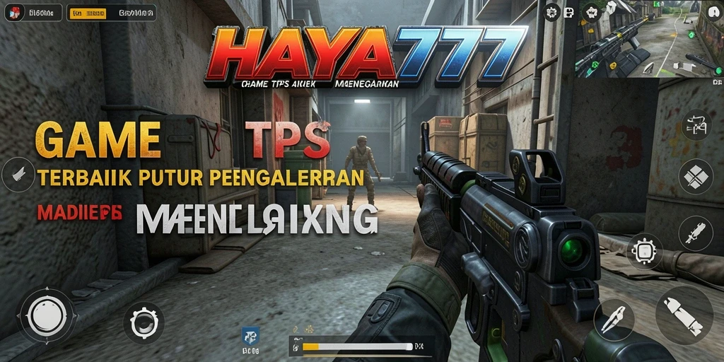 Screenshot utama HAYA777 menampilkan aksi menegangkan dalam gameplay TPS.