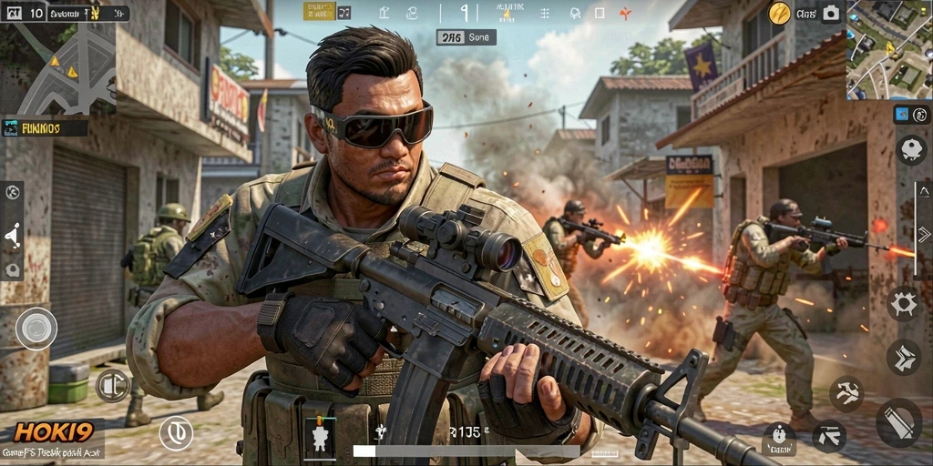Tampilan aksi seru dalam gameplay HOKI9 yang mendebarkan.