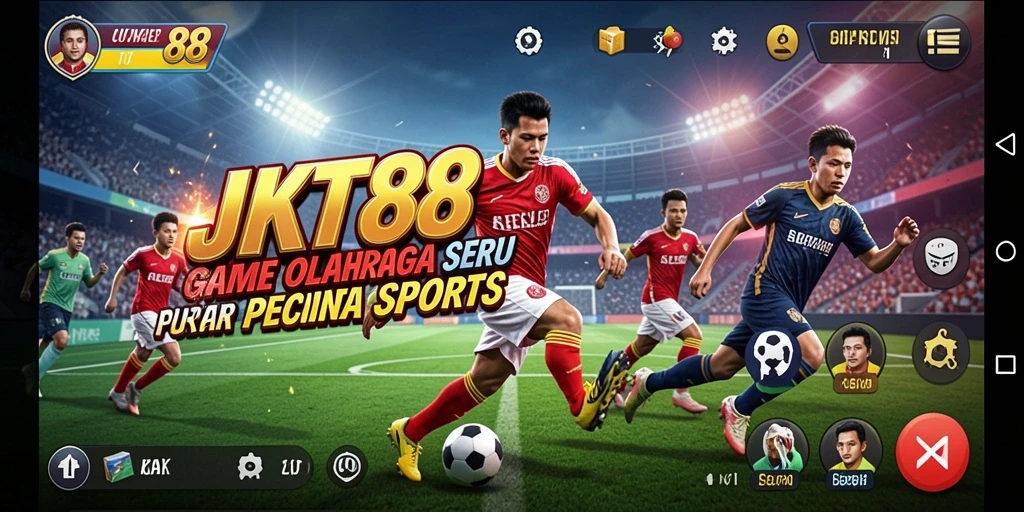 Screenshot dari gameplay seru JKT88 yang menampilkan berbagai cabang olahraga.