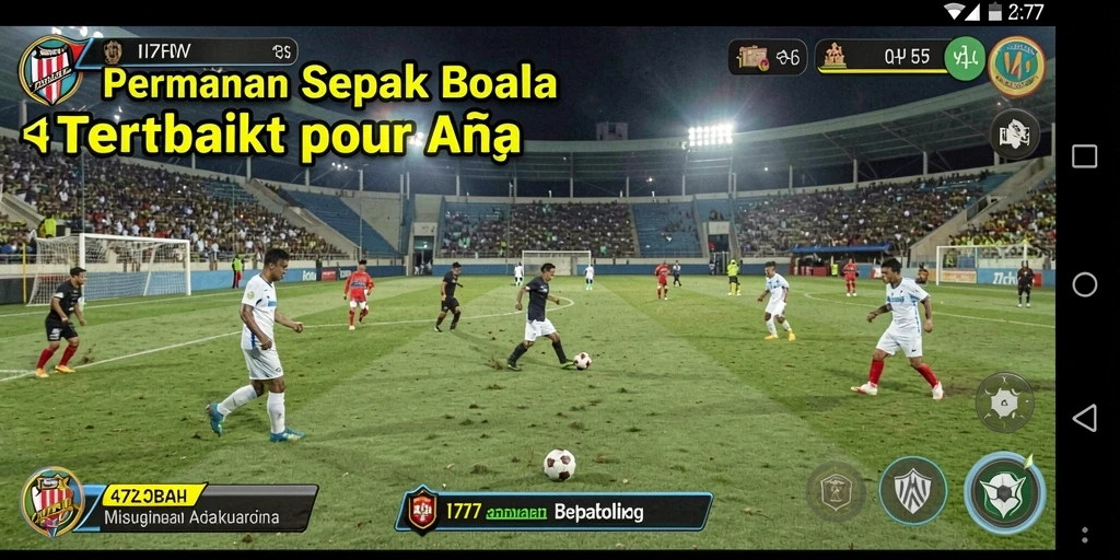 Tampilan gameplay menegangkan dalam pertandingan sepak bola L777.