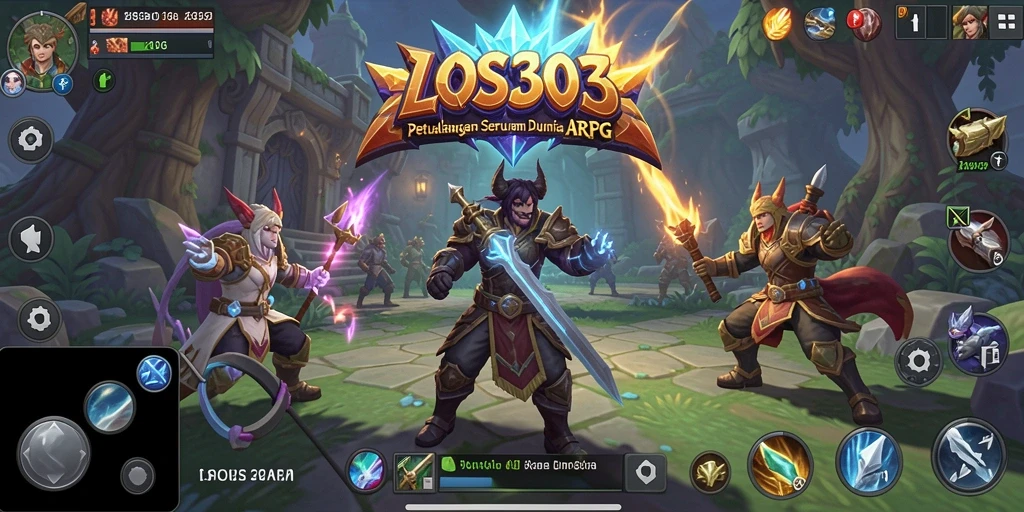 Tampilan gameplay menarik dari LOS303 dalam pertarungan ARPG.