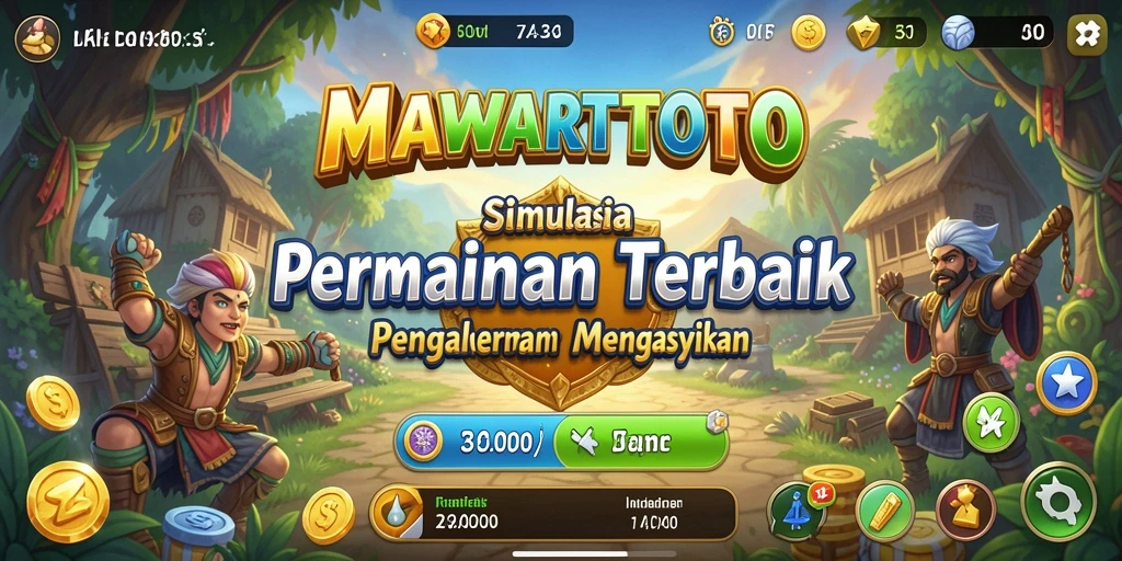 Tampilan gameplay seru di dalam MAWARTOTO dengan banyak interaksi.