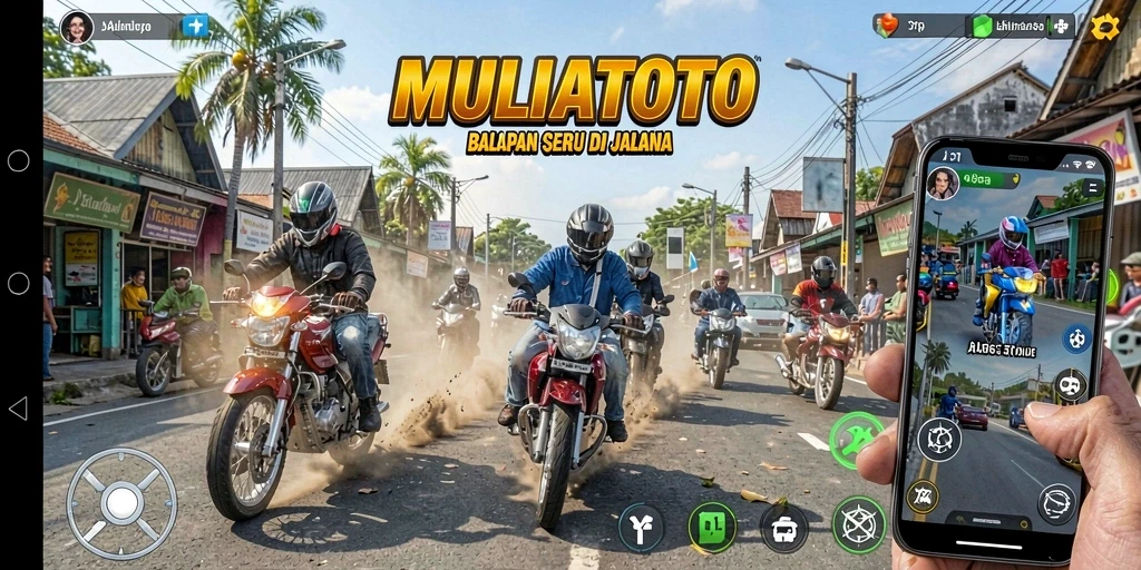 Gameplay Racing seru dan menegangkan di MULIATOTO.
