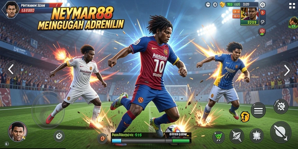 Tampilan gameplay dari NEYMAR88 yang mendebarkan dan penuh aksi.