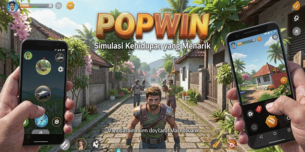 Tampilan gameplay POPWIN yang seru dan interaktif.