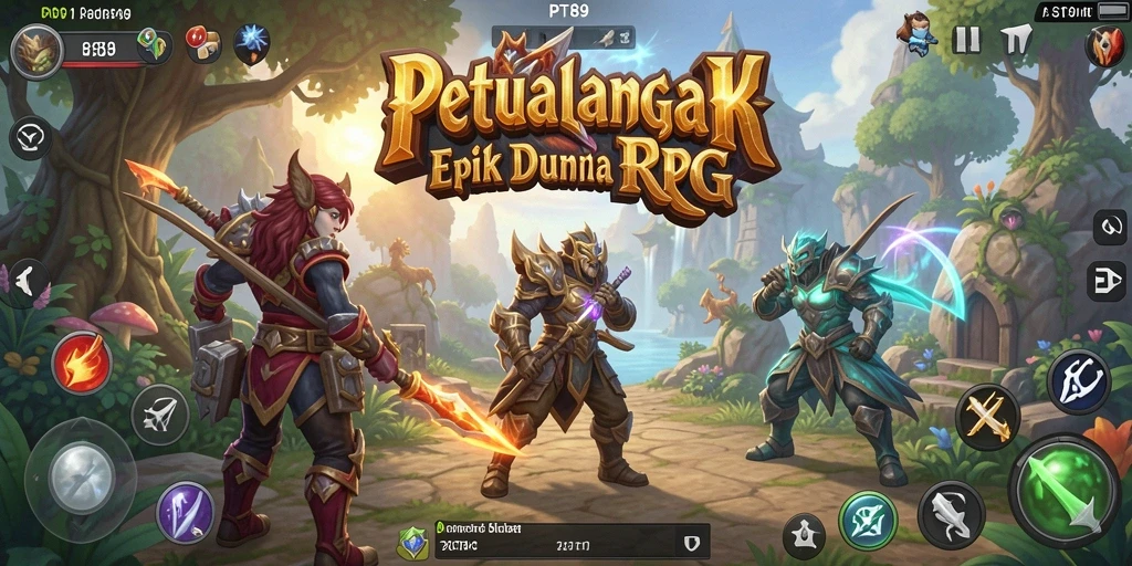 Gameplay seru di dunia RPG PT89 yang menantang.