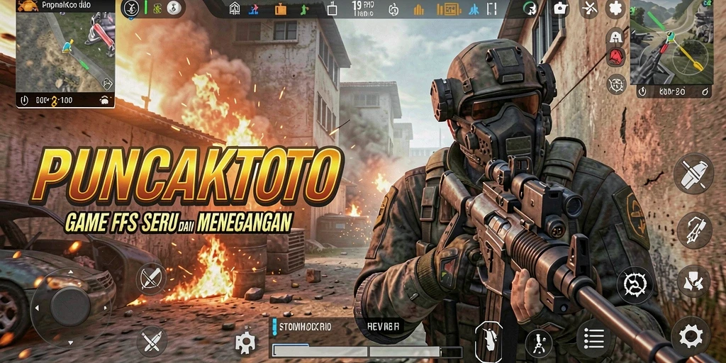 Tampilan aksi seru saat gameplay PUNCAKTOTO.