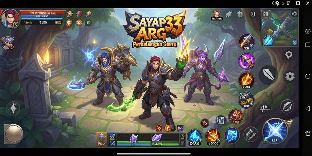 Tampilan menarik dari gameplay seru di dunia fantasi SAYAP33.