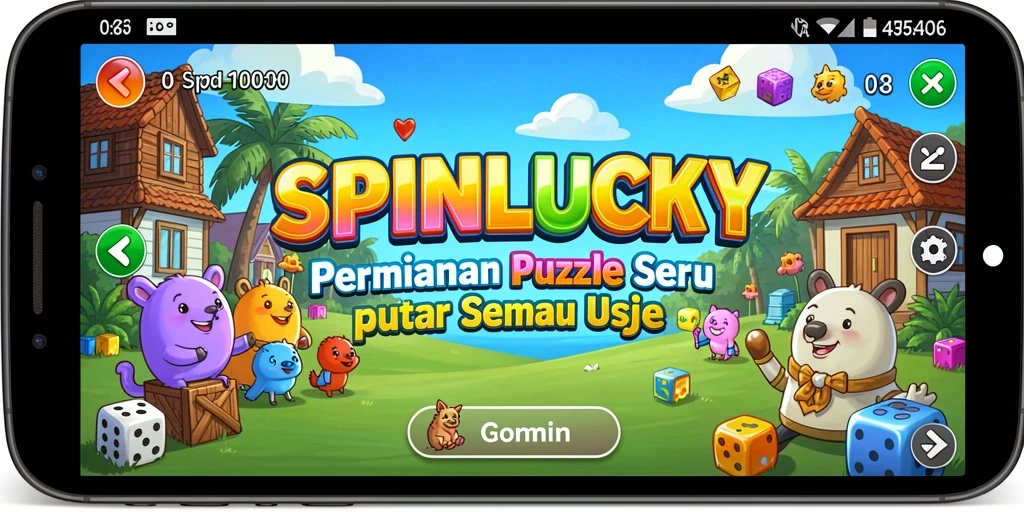 Gameplay seru SPINLUCKY yang penuh warna dan tantangan.