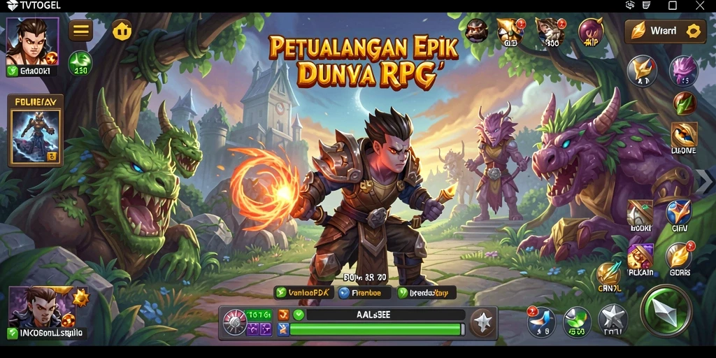 Gameplay seru di dunia RPG TVTOGEL.