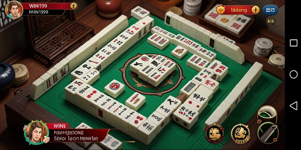 Tampilan gameplay Mahjong yang menarik di WIN199.